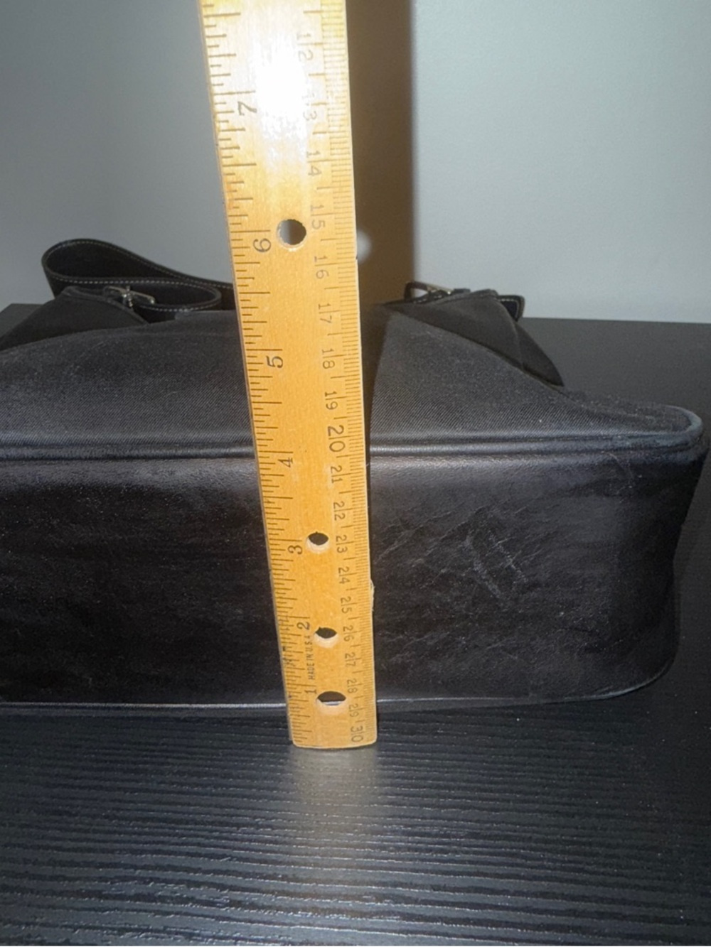 Coach Black Shoulder Bag with Leather Accent - Picture 7 of 13
